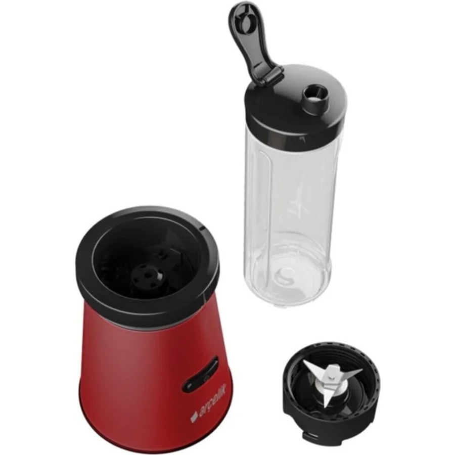 Kırmızı 300W Smoothie Blender, Güçlü ve Şık Tasarım, Pratik Kullanım - Altın - Turkuaz