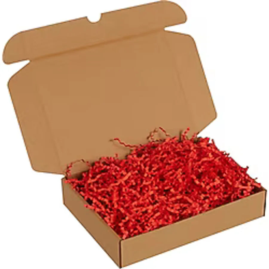 Kırmızı Kırpık Kağıt Zigzag Kağıt - 1 Kg