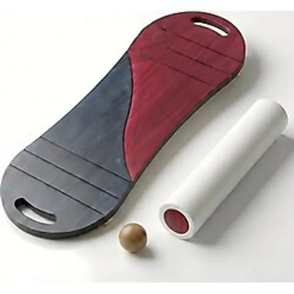 Kırmızı/Lacivert Denge Tahtası Balance Roller Board Çift Fonksiyonlu Sörf Eğitim Tahtası Kaykay Eğitim Tahtası 73 x 28 CM - RB11