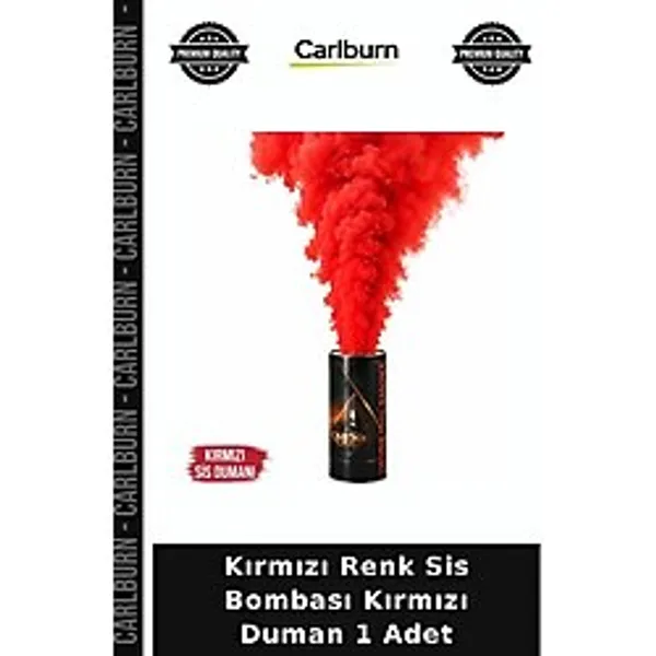 Kırmızı Renk Sis Bombası Kırmızı Duman 1 Adet Görsel Şölen Parti Malzemesi Eğlence Detayı
