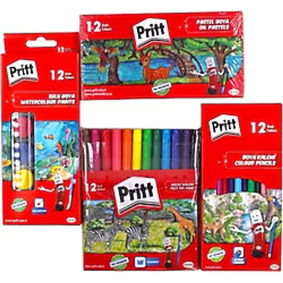 Kırtasiye Ofisi Pritt Ilkokul 4 Parça Boya Seti