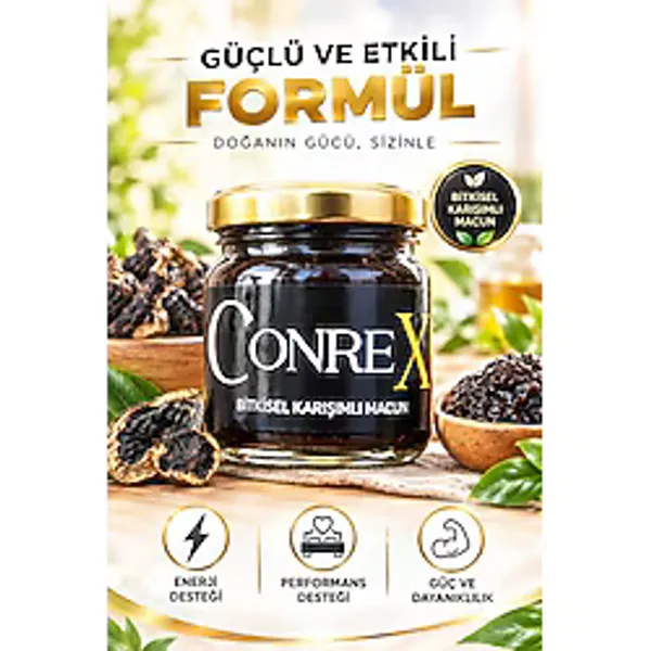 Kişisel Ecza Conrex Bitkisel Karışım Macun Günlük Güç, Kuvvet, Enerji, Istek Destekleyici Macun 40 gr - 1 Adet