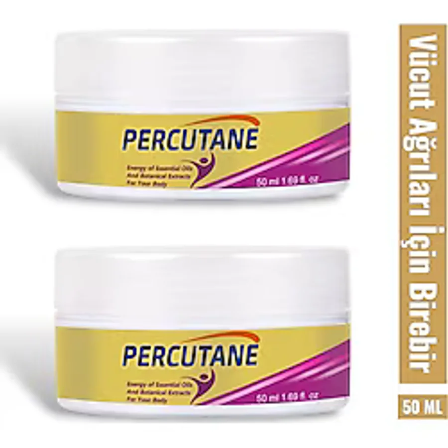 Kişisel Ecza Percutane Vücut Ağrı Yönetimi İçin Hızlı ve Etkili Masaj Bakım Kremi 50 ml x 2 Adet