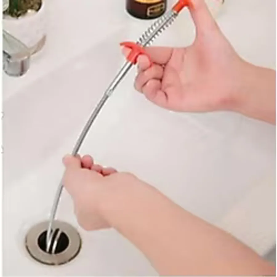 Kıskaç Tıkalı Lavabo Ve Gider Borusu Açma Aparatı Yaylı Esnek Lavabo Açıcı