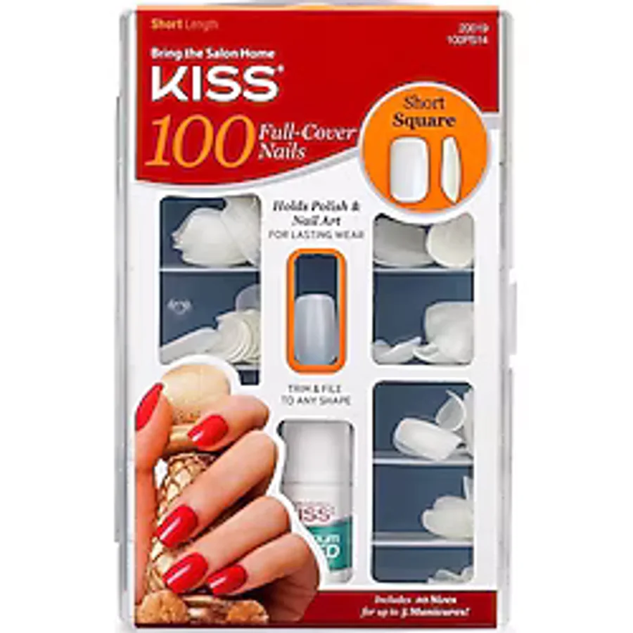 KISS Takma Tırnak Kare Uçlu 100PS14 100'lü