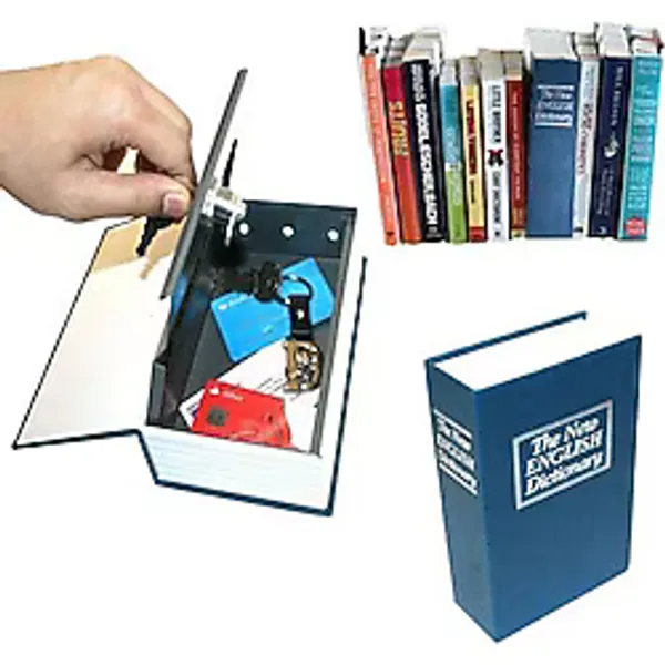 Kitap Görünümlü Gizli Kasa Kumbara Dekoratif Hediyelik