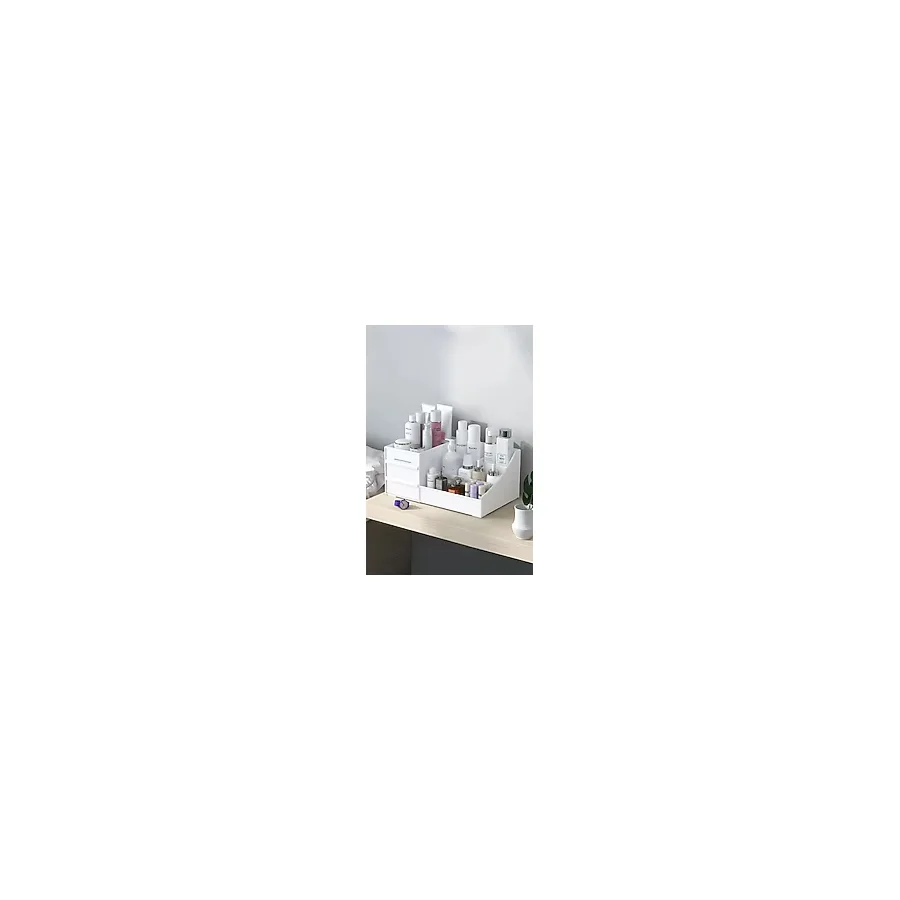 Kitchen Life 3 Katlı 2 Çekmeceli Ofis , Takı Makyaj Düzenleyici Organizer / Kozmetik Masüstü Düzenleme Kutusu