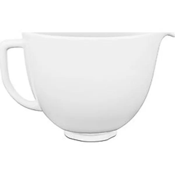 KitchenAid 4,8 L Seramik Kase Yedek Parça Mikser İçin Beyaz Renkli Dayanıklı Tasarım