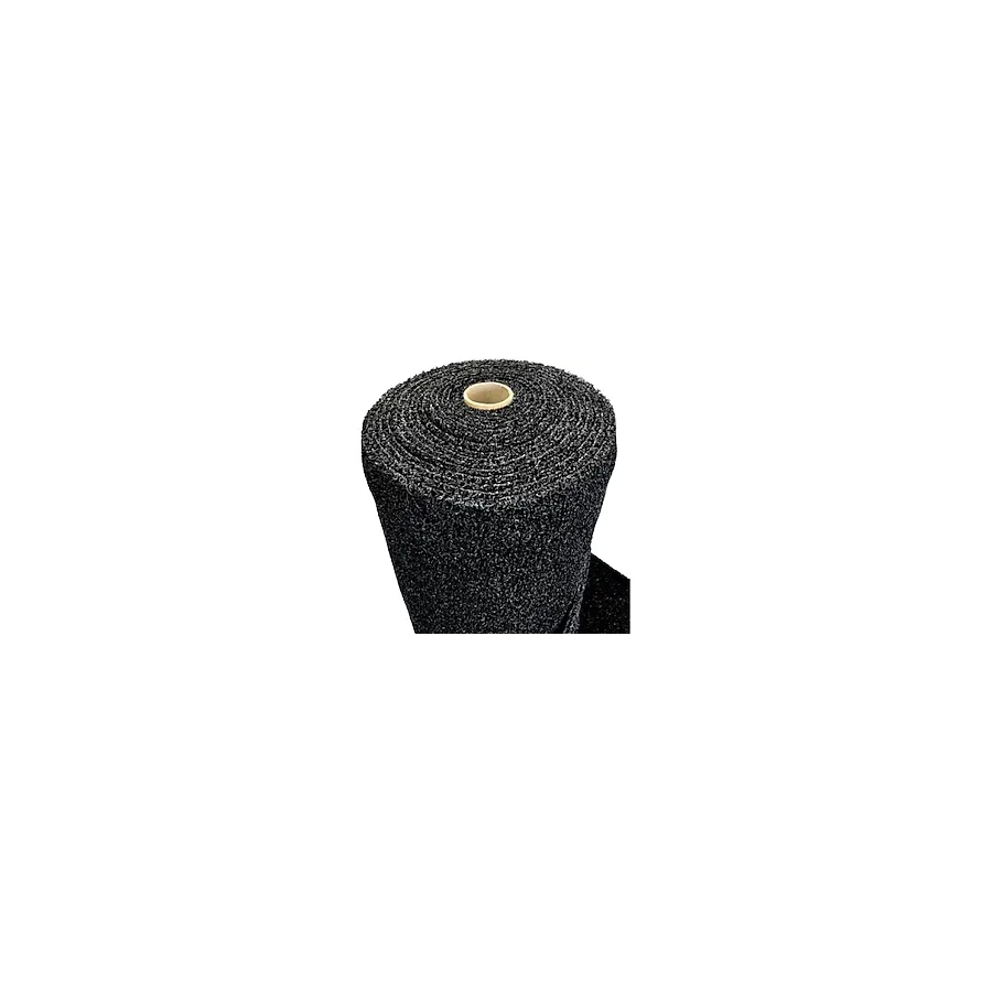 Kıvırcık Kapı Önü Dış Mekan Paspas / Kalınlık : 14 mm. / En : 1.20 M. - Boy : 1 Metre / Siyah
