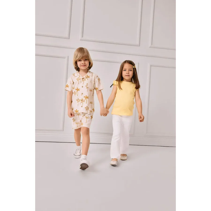 Kız Bebek Flare Fit İspanyol Paça Gabardin Pantolon