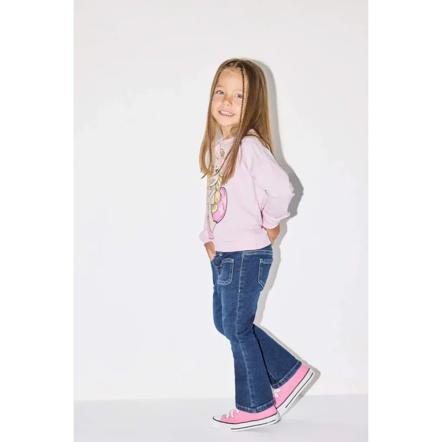 Kız Bebek Flare Fit Jean Pantolon