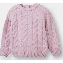 Kız Bebek Regular Fit Bisiklet Yaka Kazak