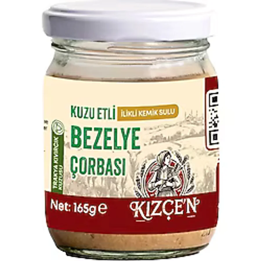 Kızçen Kuzu Etli Ilikli Kemik Sulu Bezelye Çorbası (165 Gram)