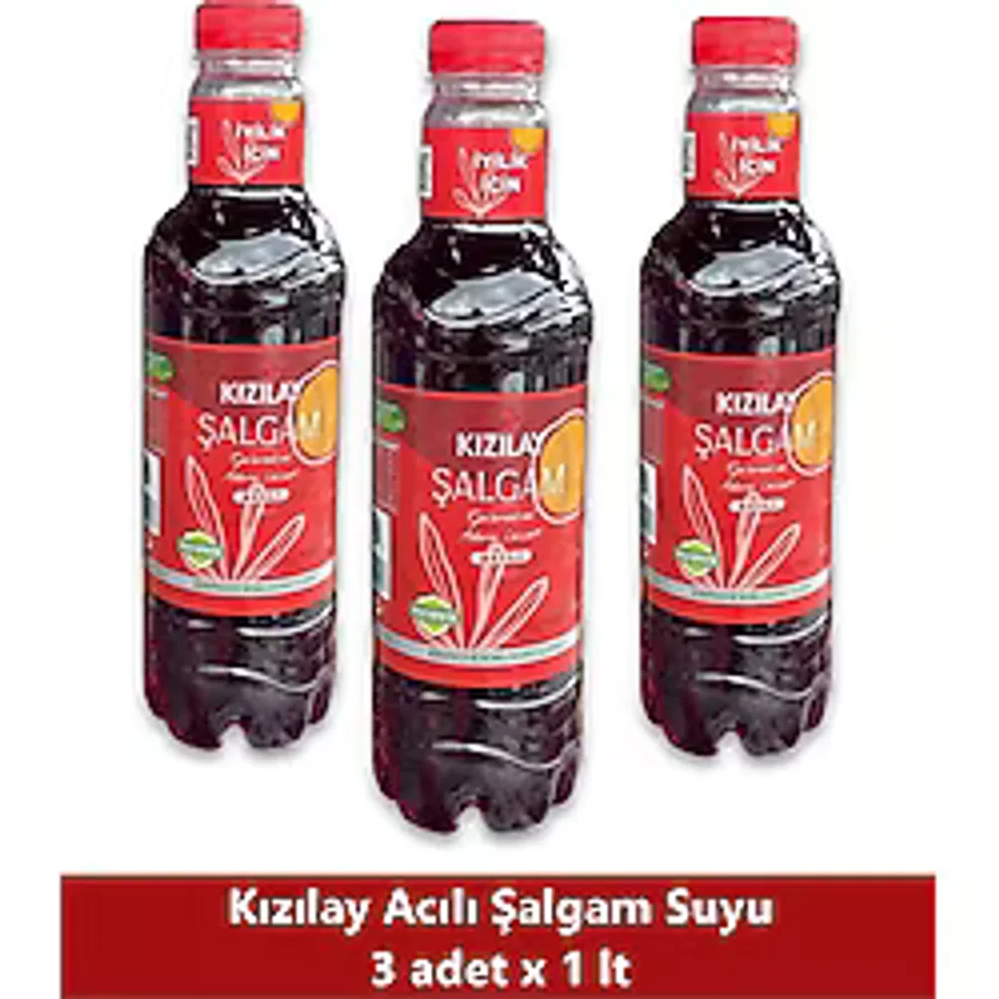 Kızılay Acılı Şalgam Suyu 1 lt 3'lü
