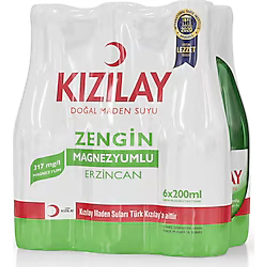 Kızılay Sade Erzincan Maden Suyu 6x200 ml