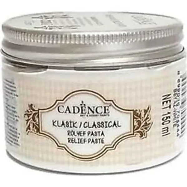 Klasik Rölyef Pasta Beyaz 150 Ml - Beyaz - #FFFFFF