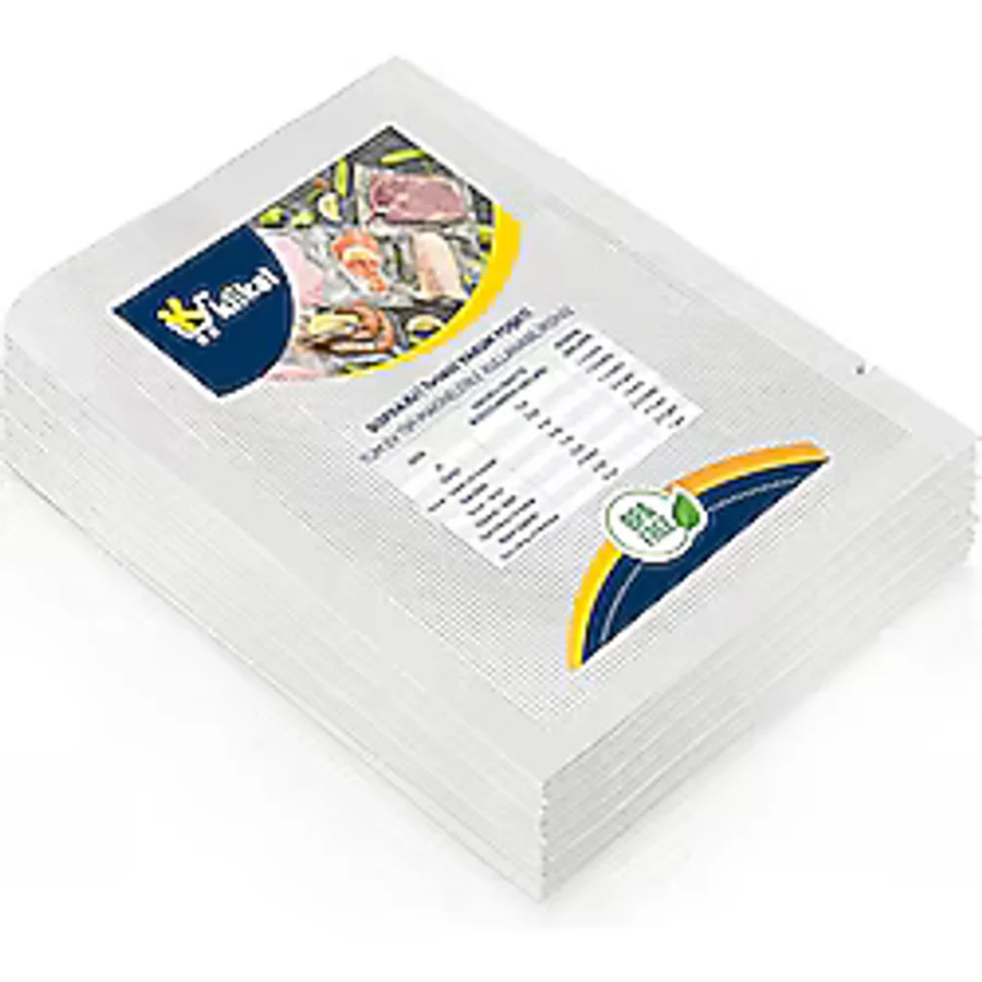Klikal Gofrajlı Tırtıklı Çok Katmanlı Vakum Poşeti -Torbası 50 Adet - 25 x 35 CM