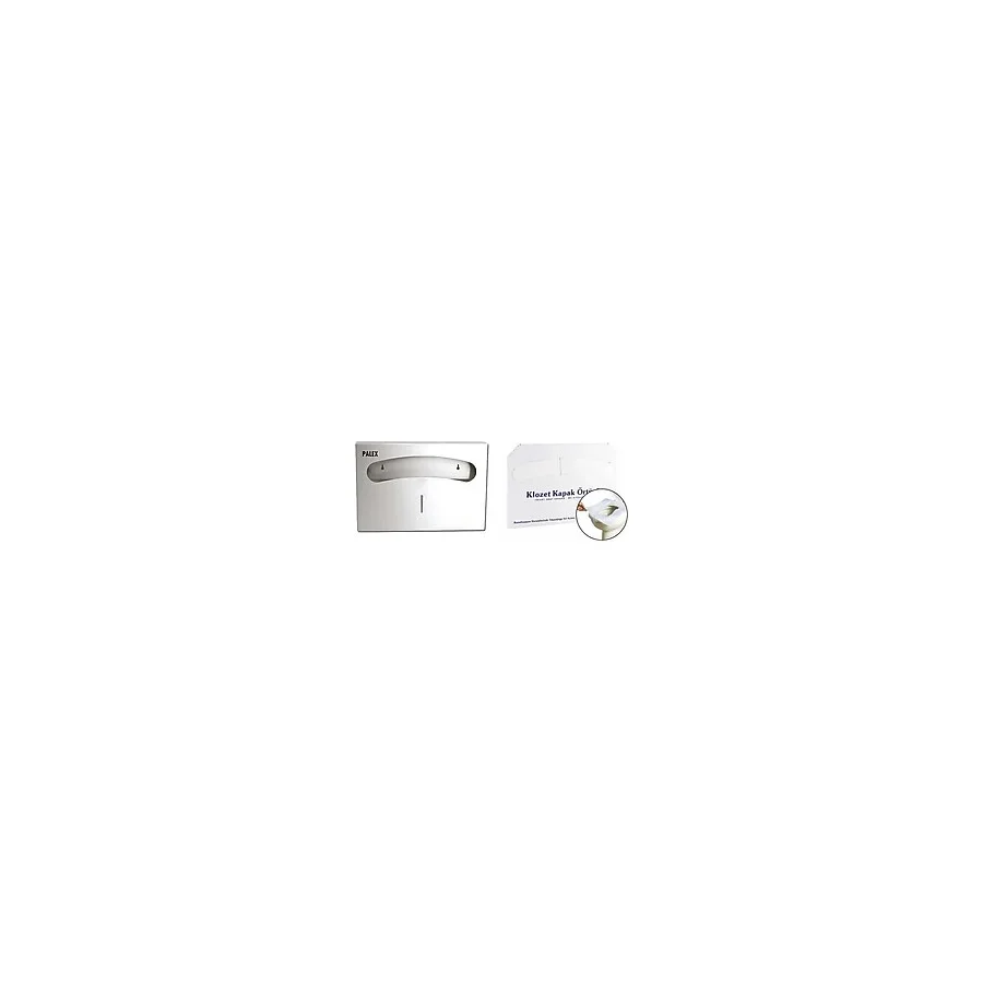 Klozet Kapak Ortusu+Palex Çelik Klozet Kapak Ortu Dispenseri Ikili Set-3802-2