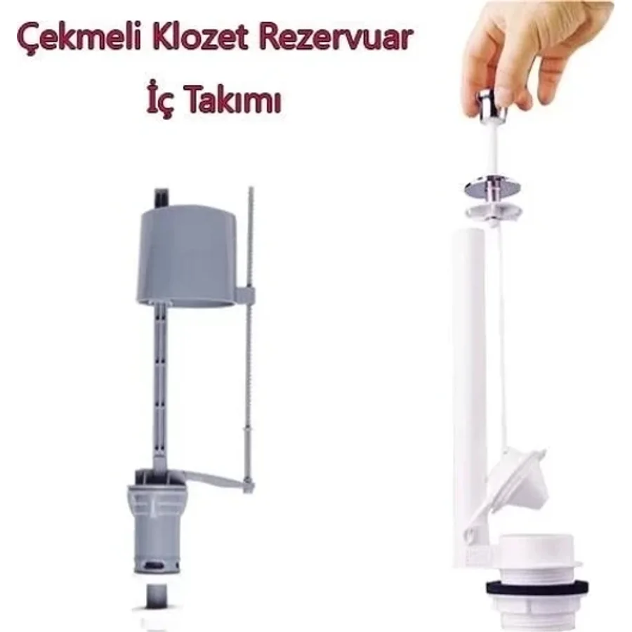 Klozet Sifon Çekmeli Rezervuar İç Takım Su Tasarruflu Seramik