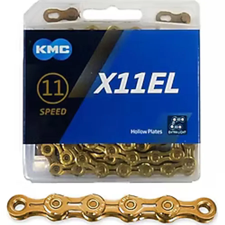 KMC X11EL Gold Ti-N 11 Vites 118 Bakla Extra Light Bisiklet Zinciri