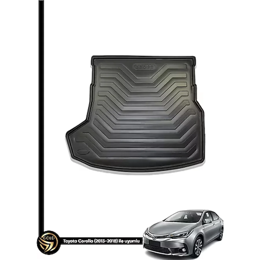 KNB Toyota Corolla Bagaj Havuzu 2013-2019 Yılları Arası Uyumlu Siyah Renk