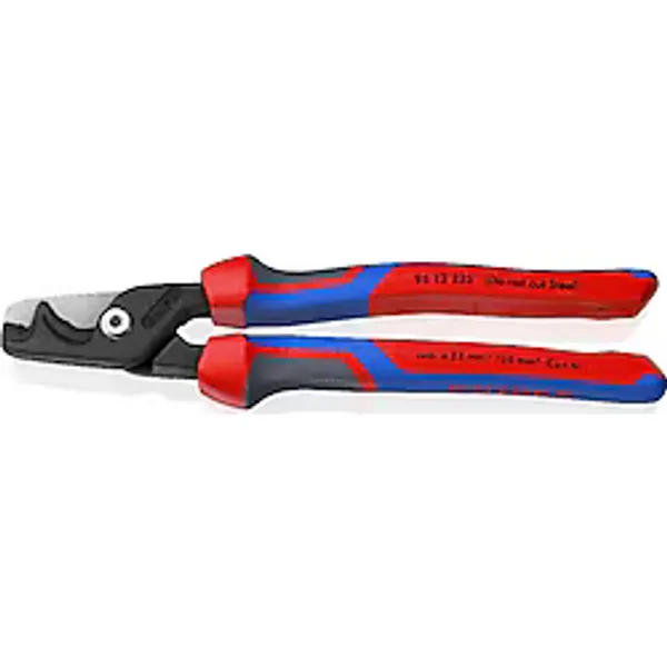 KNIPEX 9512225 KADEMELİ KESİMLİ KABLO MAKASI