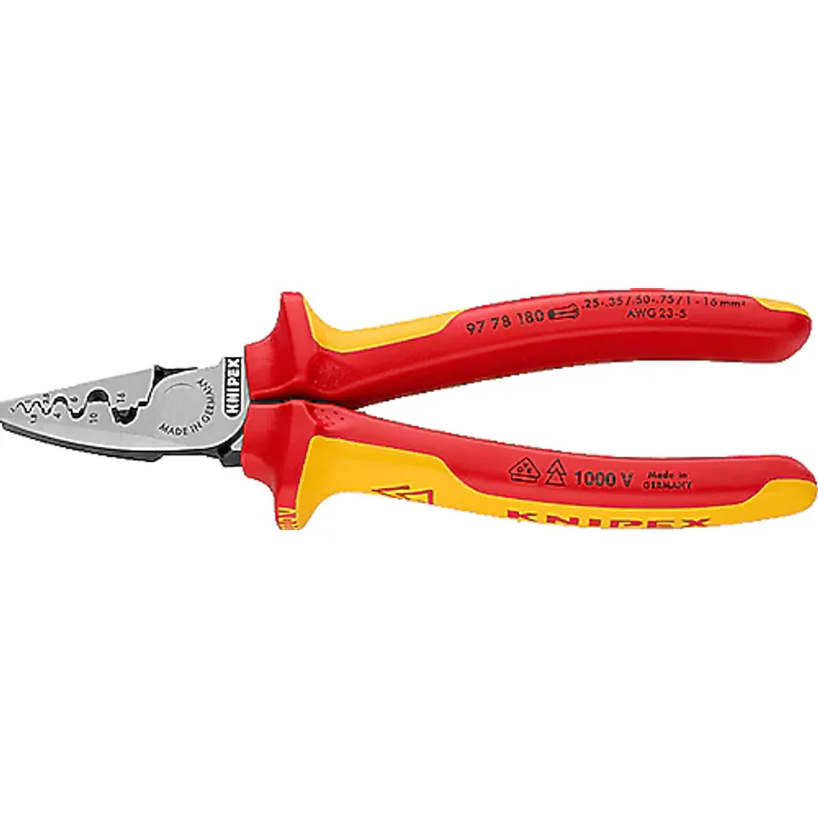 Knipex 97 78 180 VDE Yüksük Sıkma Pensesi