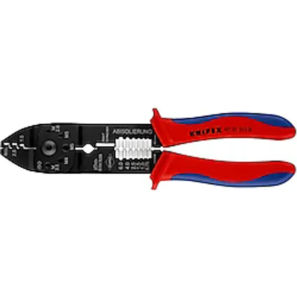 Knipex 9721215B Pabuç Sıkma Kablo Sıyırma Pensesi