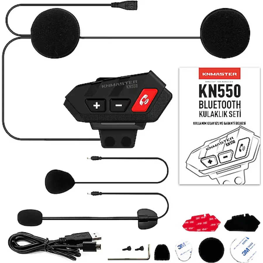 Knmaster KN550 Motosiklet Kask Kulaklığı Seti