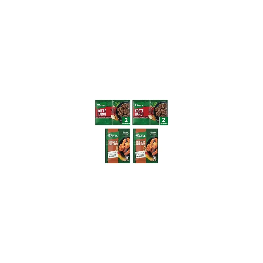 Knorr Köfte Harcı ve Çıtır Pane Harcı 4'lü Karma Paket - 90 gr