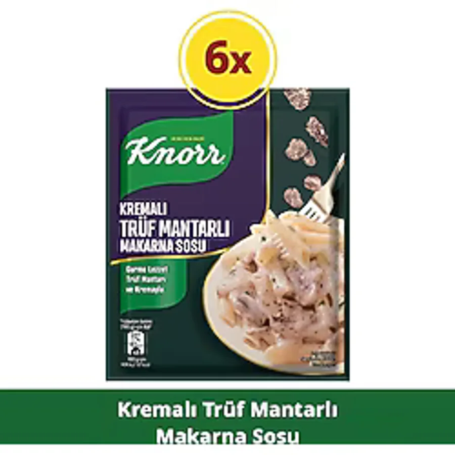 Knorr Kremalı Trüf Mantarlı Makarna Sosu 52G X 6 Adet