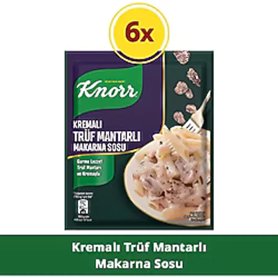 Knorr Kremalı Trüf Mantarlı Makarna Sosu 52g x6