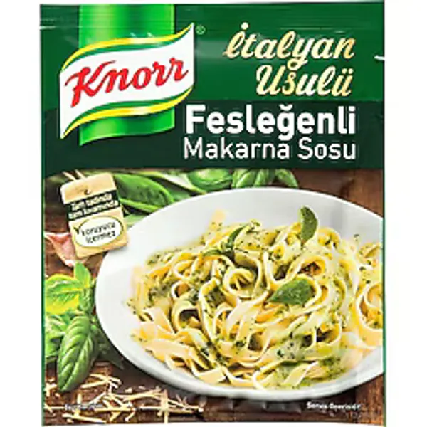 Knorr Makarna Sosu 50G Fesleğenli - Italyan Lezzeti 3'li Ekonomik Paket - 3 Adet