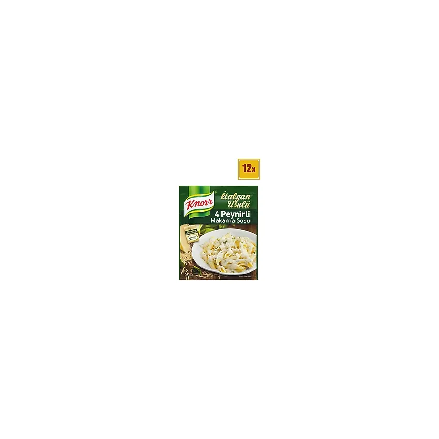 Knorr Peynirli 50 gr Makarna Sosu 12'li Set