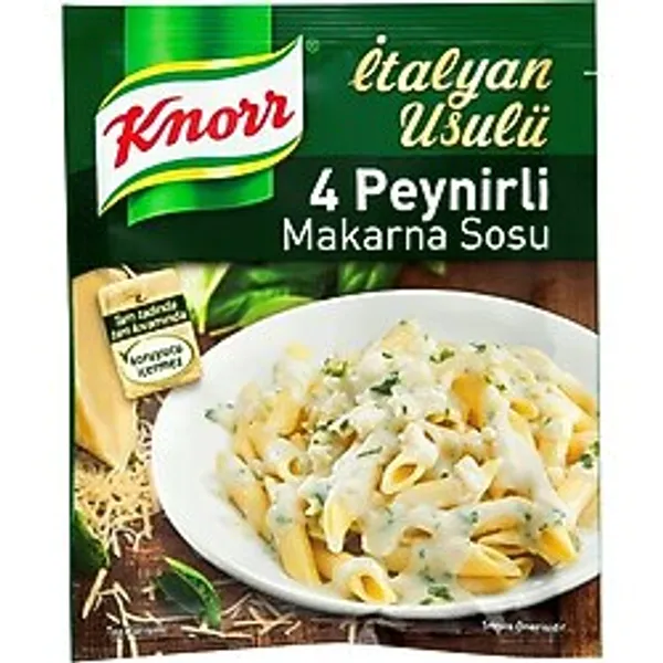 Knorr Peynirli Makarna Sosu 50G - Pratik ve Lezzetli Makarna Sosu 5'li Avantaj Paketi - 5 Adet