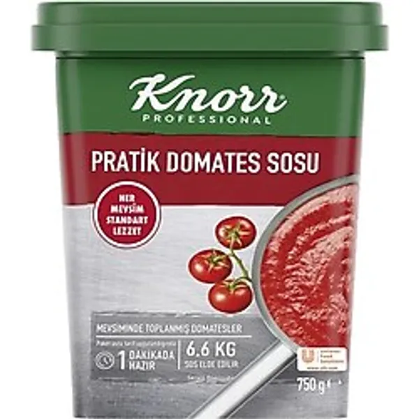 Knorr Pratik Domates Sosu 750 G - Pizza, Makarna Ve Yemekler İçin - 2 Adet