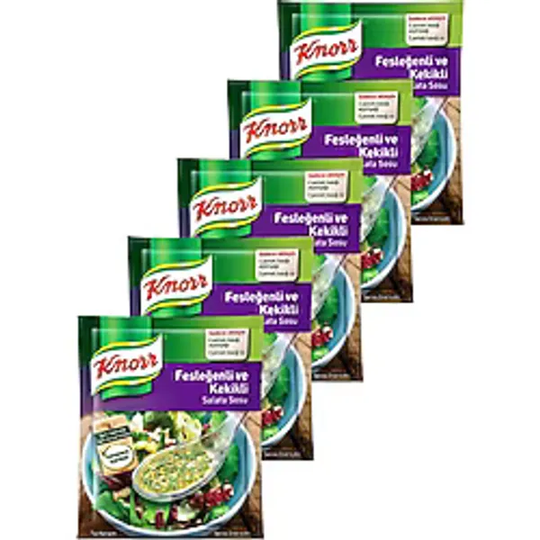 Knorr Salata Sosu Fesleğenli Ve Kekikli 5X10 Gr. Beşli Set