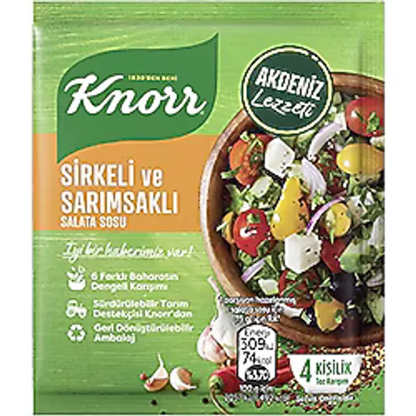 Knorr Sirkeli ve Sarımsaklı Salata Sosu (5 x 1 adet)