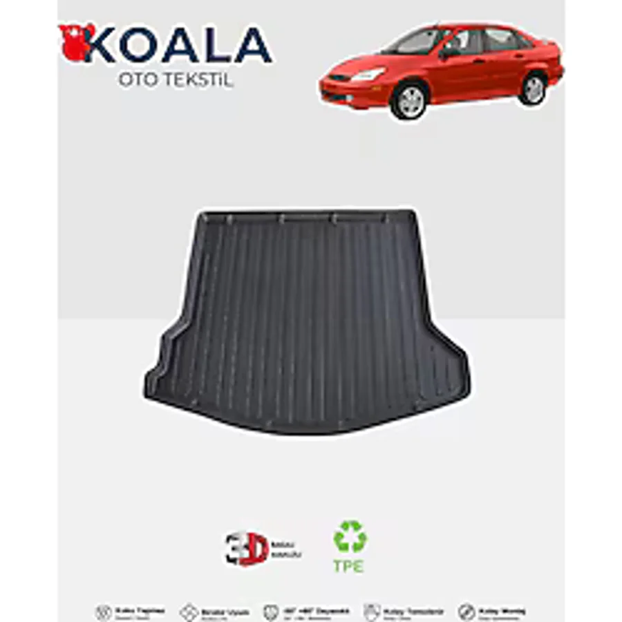 KoalaOtoTekstil Ford Focus 1 Sedan (1999-2004) 3d Bagaj Havuzu