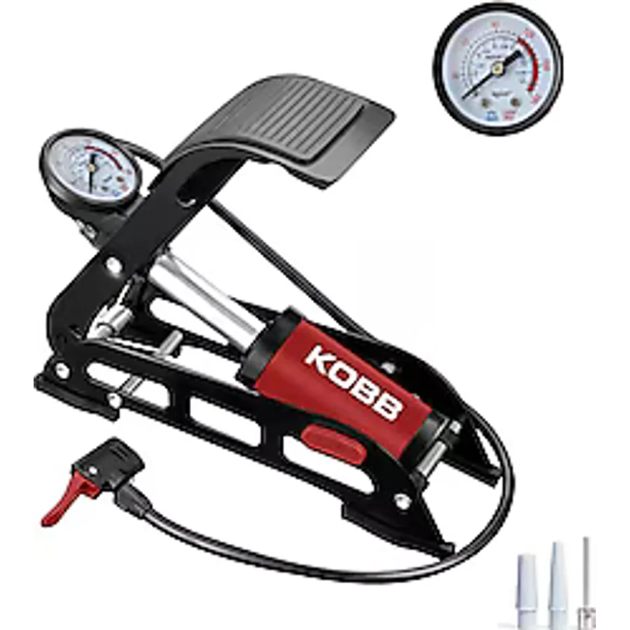Kobb Kb0901 87 PSI Analog Basınç Göstergeli Ayak Pompası