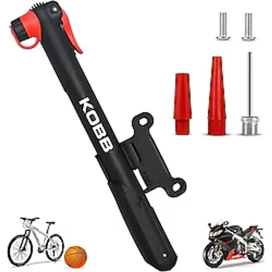 Kobb Kb21 87 Psı Bisiklet Lastik Şişirme Taşınabilir Mini El Pompası + Bisiklet Montaj Aparatı