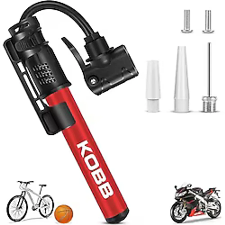 Kobb Kb2203 87 Psı Bisiklet Lastik Şişirme Taşınabilir Mini El Pompası + Bisiklet Montaj Aparatı