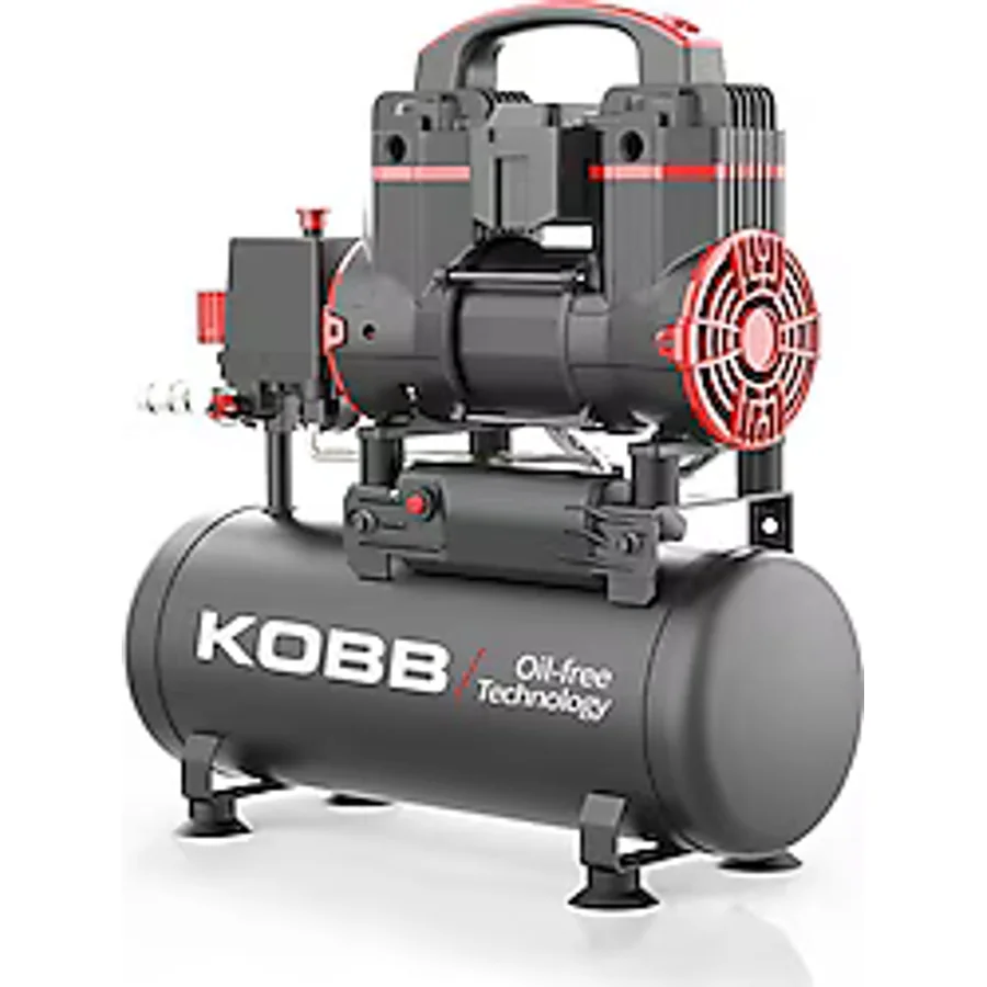 KOBB KBK8S 8 lt 8 Bar Yağsız Sessiz Taşınabilir Hava Kompresörü