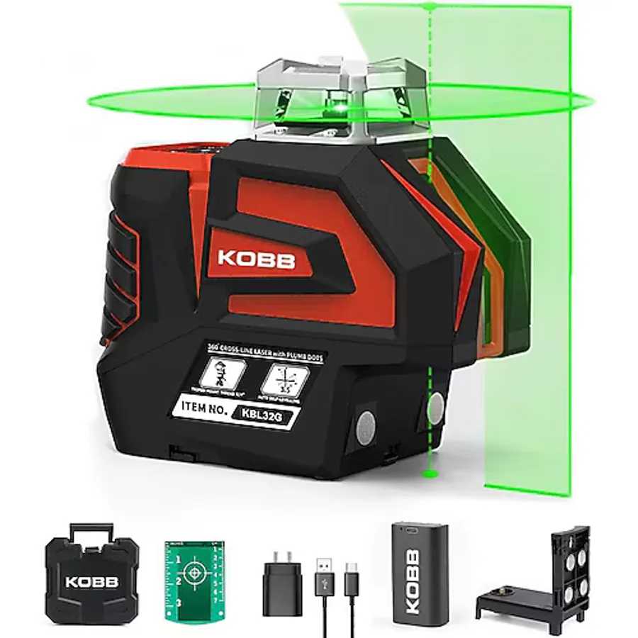 Kobb KBL32G Li-ion Yatay Dikey Otomatik Hizalamalı Lazer Distomat