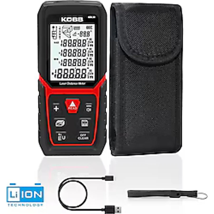 Kobb KBL50 50 m Profesyonel Li-on Şarjlı Lazer Metre
