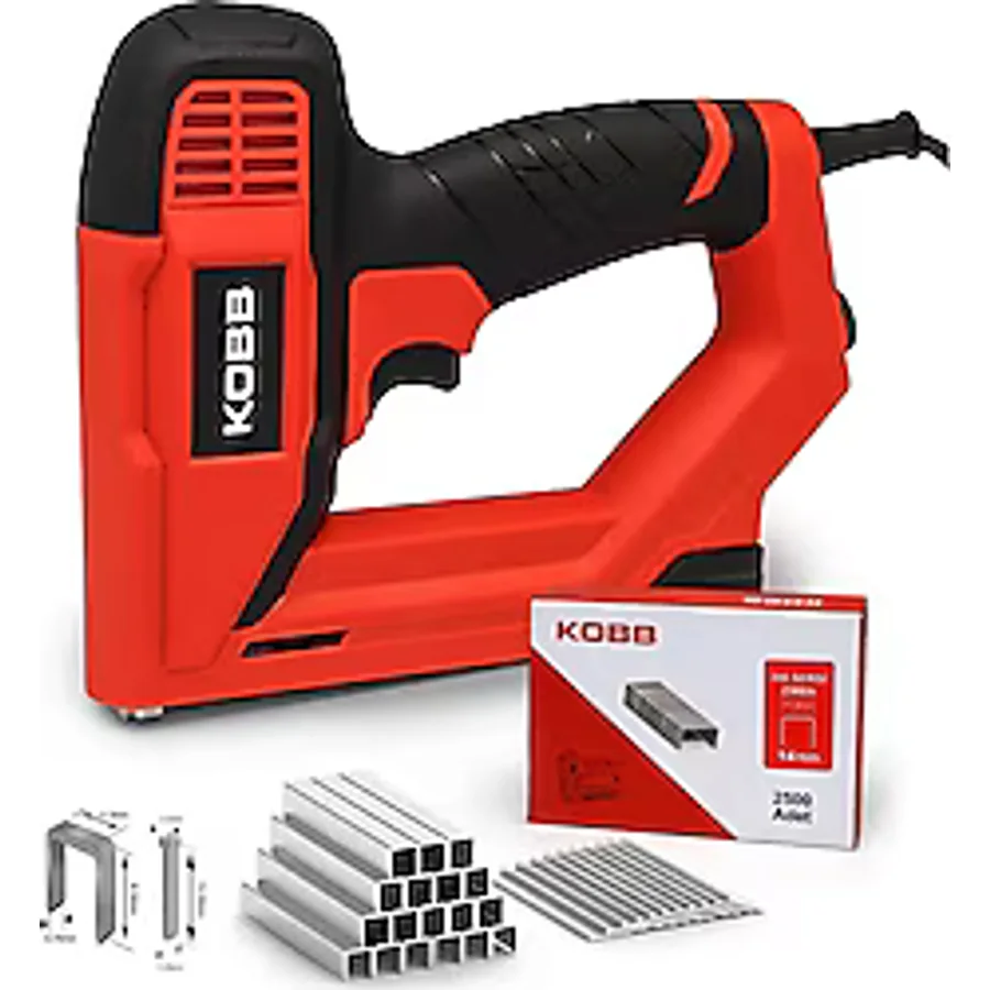 Kobb KBZ200B 8-16 mm Zımba ve 15-16 mm Çivi Çakma Makinesi + 3000 Adet Yedek Zımba ve Çivi