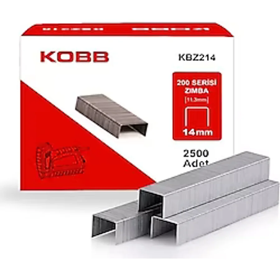 Kobb KBZ214 200 Serisi 14 mm 2500 Adet Ağır Hizmet Tipi Zımba Teli