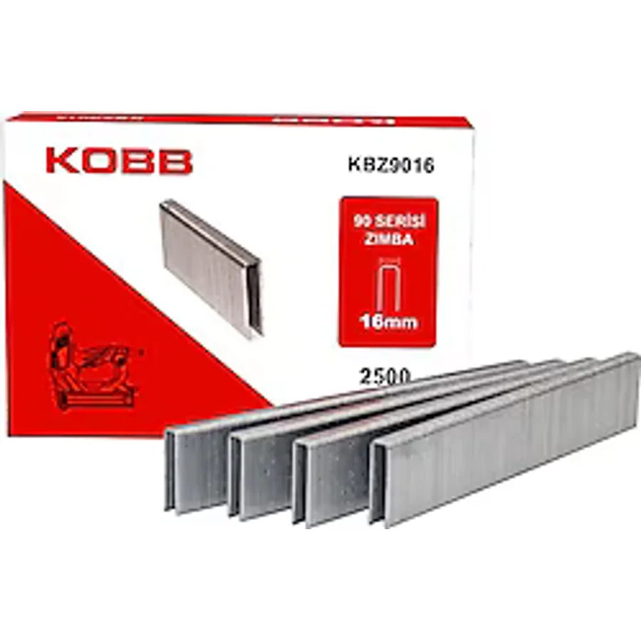 Kobb KBZ9016 90 Serisi 16 mm 2500 Adet Ağır Hizmet Tipi Zımba Teli