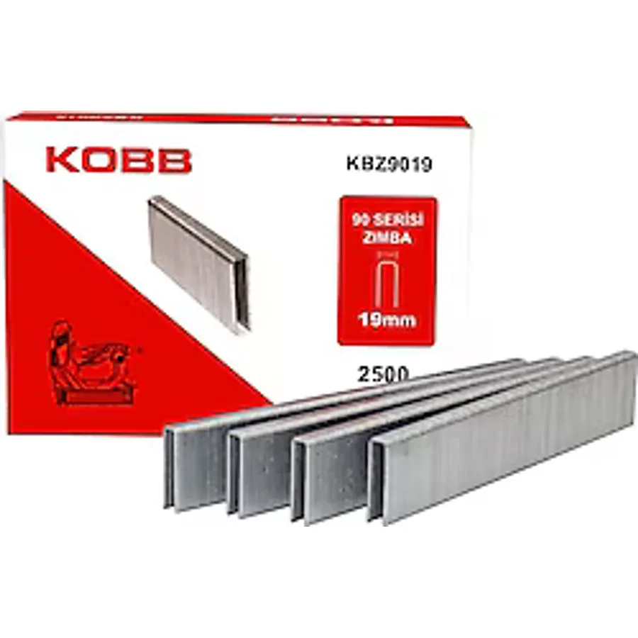 Kobb KBZ9019 90 Serisi 19 mm 2500 Adet Ağır Hizmet Tipi Zımba Teli