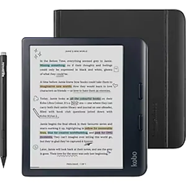 Kobo Libra Colour E-Kitap Okuyucu 7" E Ink KaleidoTM 3 32 GB Depolama Kapasitesi ile Renkli Okuma - Siyah